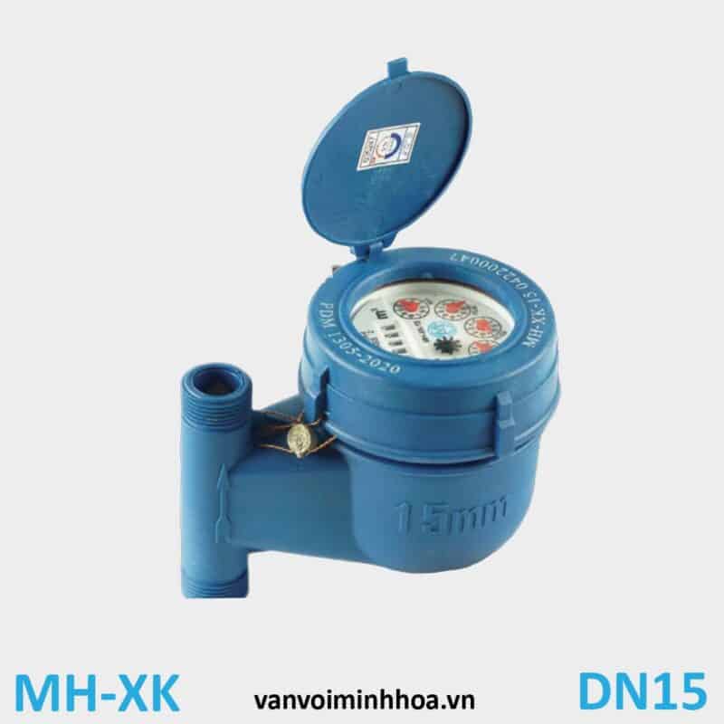 Đồng hồ nước Mình Hòa MHXK phi 21 DN15 Thân nhựa