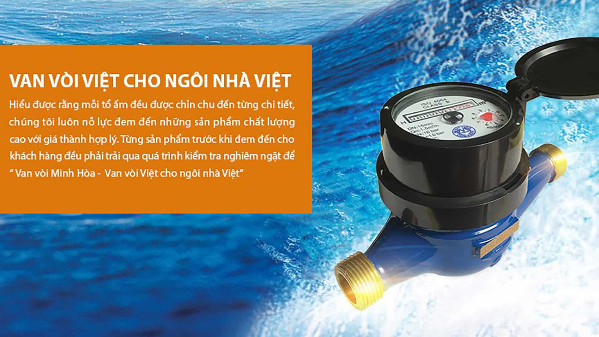 Đồng hồ nước Minh Hòa đạt tiêu chuẩn chất lượng quốc tế